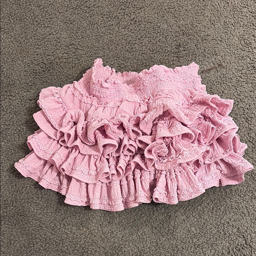 The Vintage Shop Pink ruffle skirt